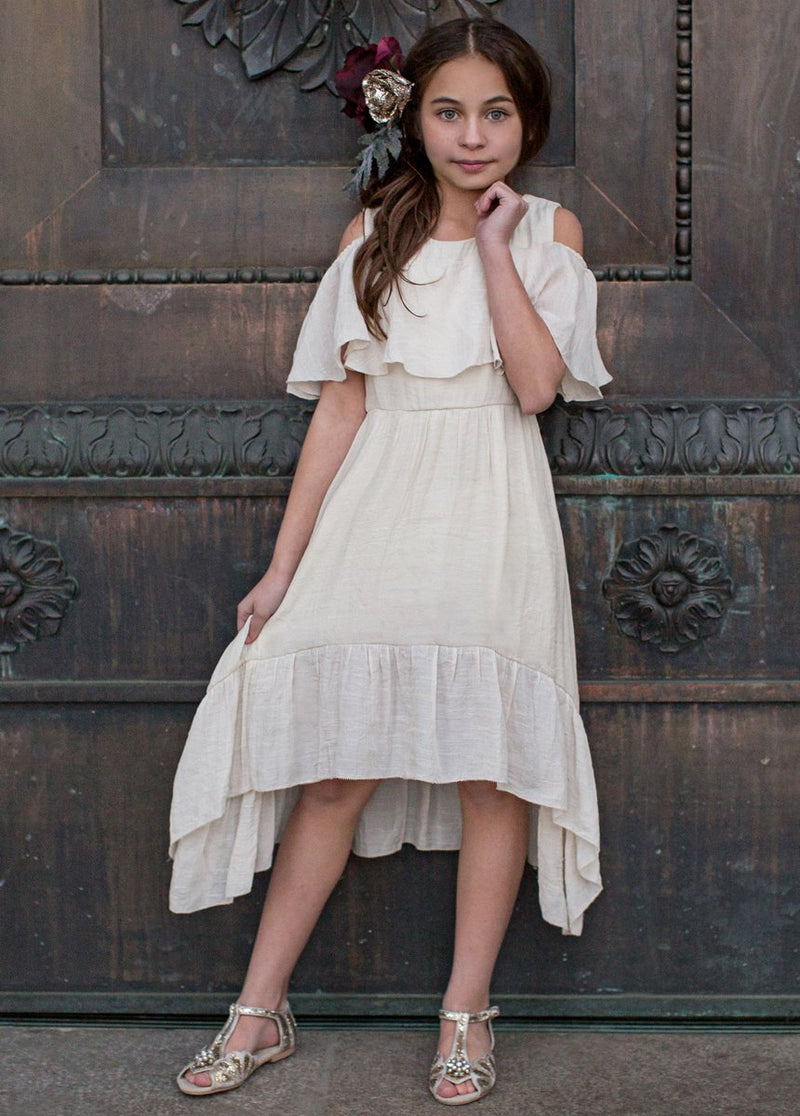Tallulah Dress in Ecru