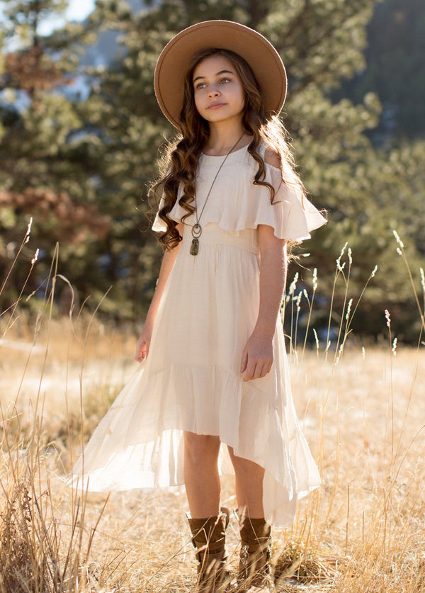 Tallulah Dress in Ecru