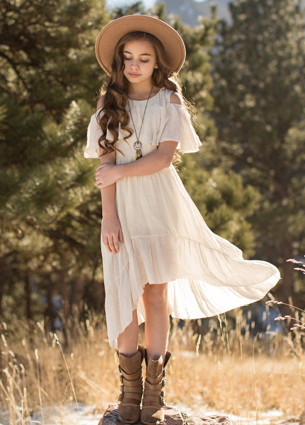Tallulah Dress in Ecru