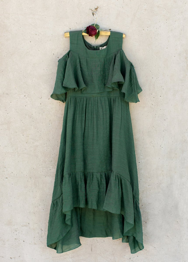Tallulah Dress in Evergreen