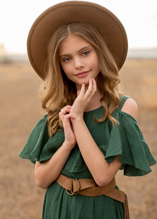 Tallulah Dress in Evergreen