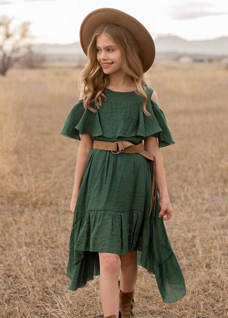 Tallulah Dress in Evergreen