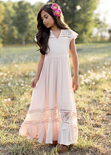 Teagan Dress in Blush