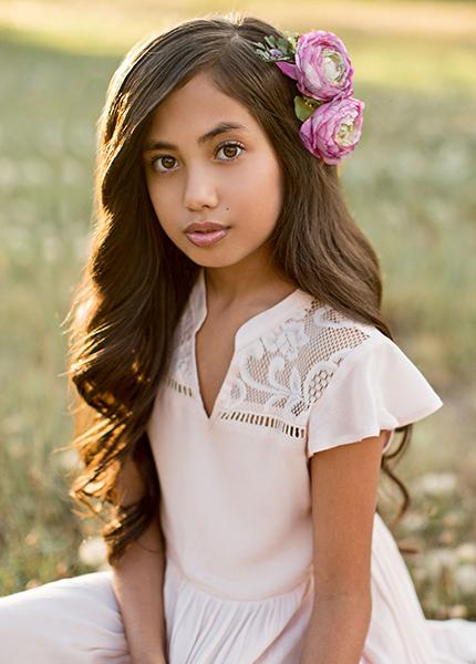 Teagan Dress in Blush