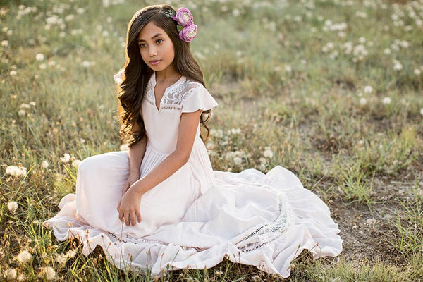 Teagan Dress in Blush