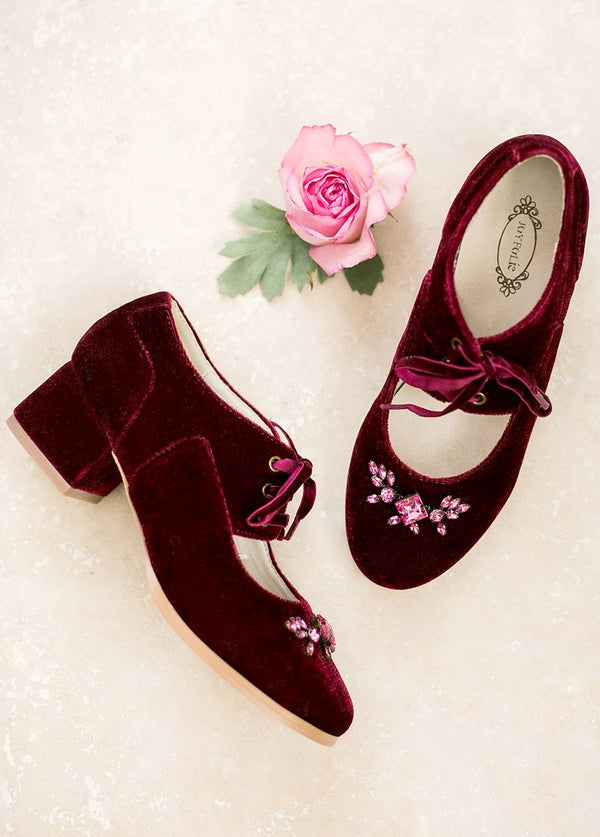 Tribeca Booties in Berry