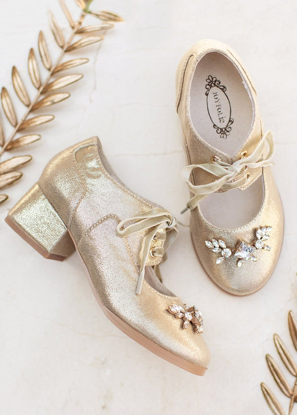 Tribeca Booties in Gold