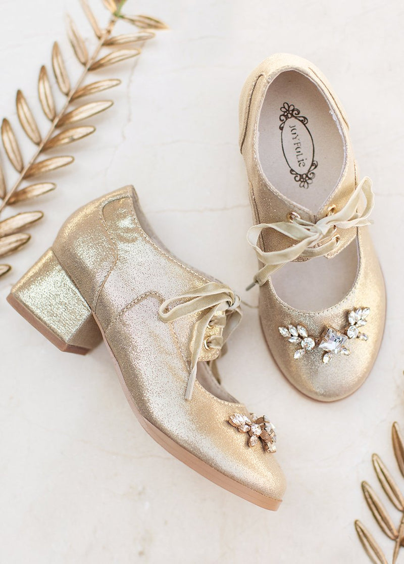 Tribeca Booties in Gold