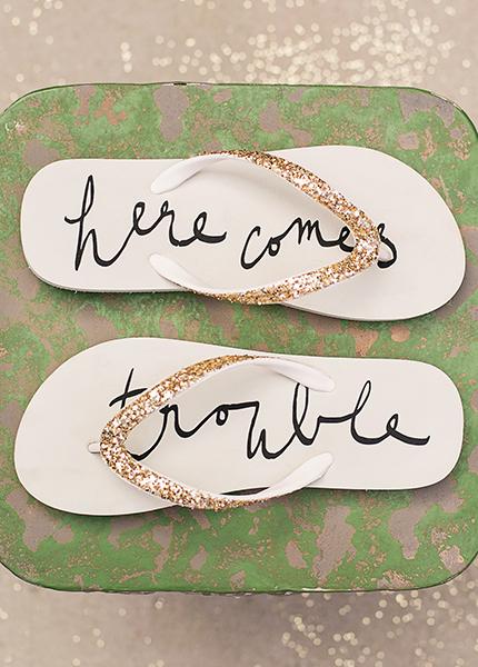 Trouble Flip Flops 