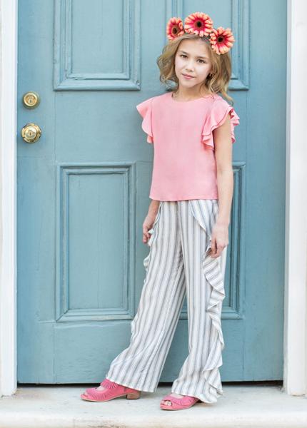 Petal Pant in Stripe