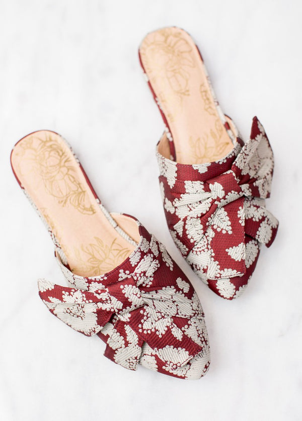 Valentina Slide in Red Floral
