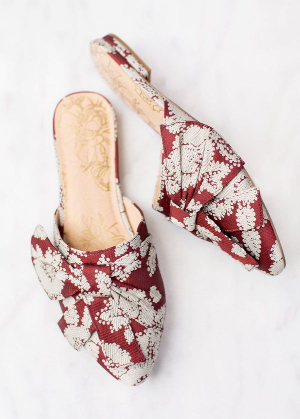 Valentina Slide in Red Floral