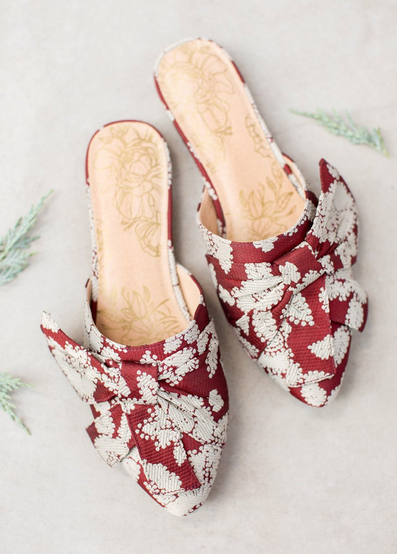 Valentina Slide in Red Floral