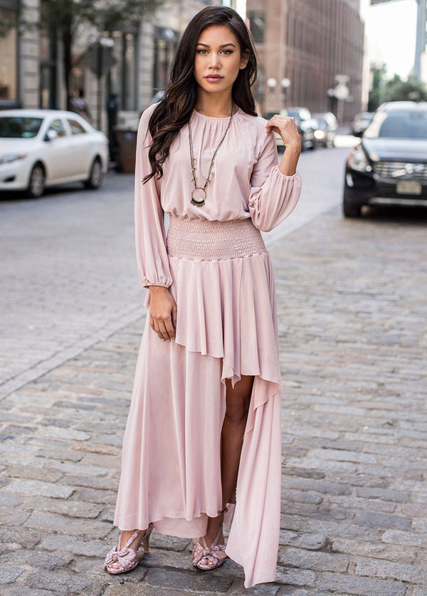Vella Dress in Nude