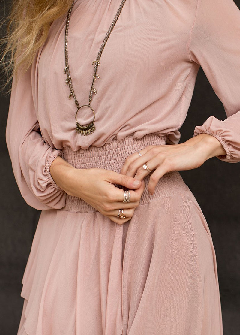 Vella Dress in Nude