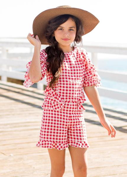 Veronica Romper in Gingham