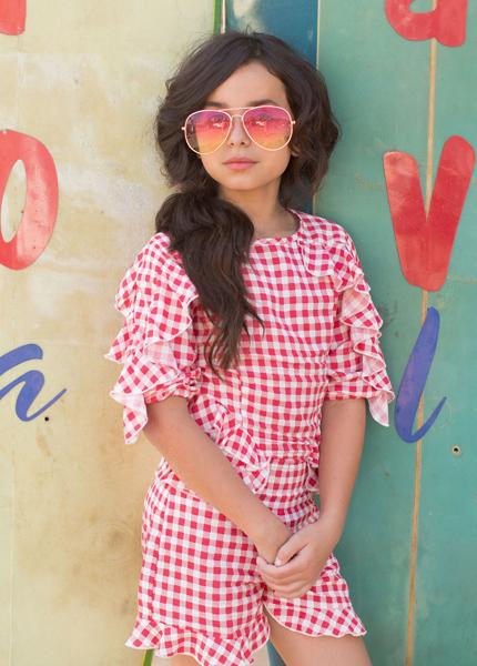 Veronica Romper in Gingham