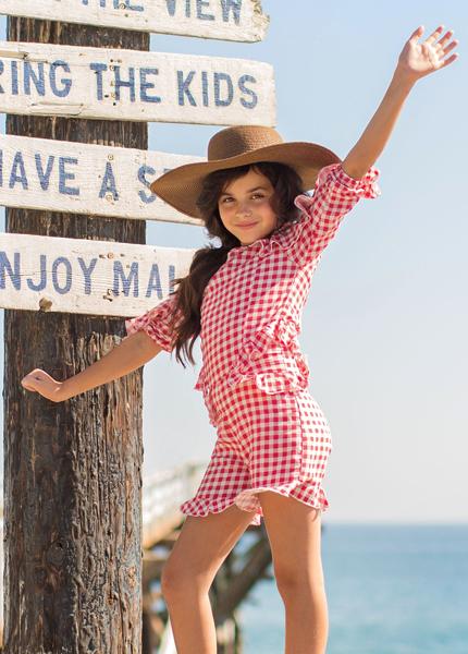 Veronica Romper in Gingham