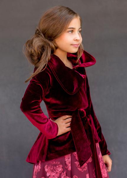 Victoria Jacket in Burgundy