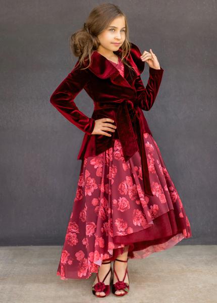 Victoria Jacket in Burgundy