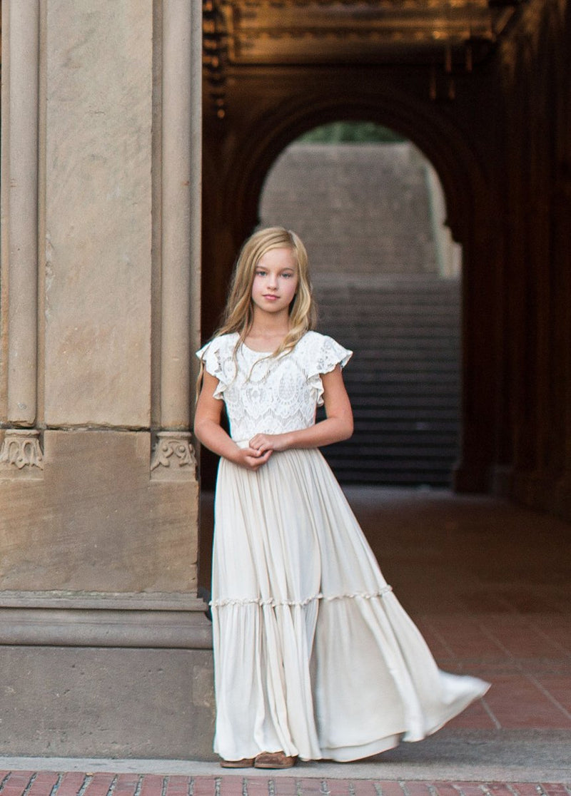 Macy Dress in Cream