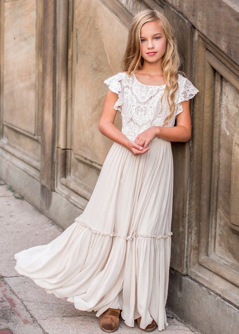 Macy Dress in Cream