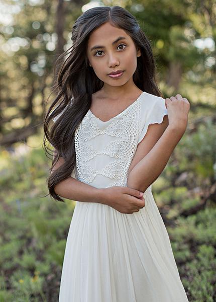 Viola Dress in Cream