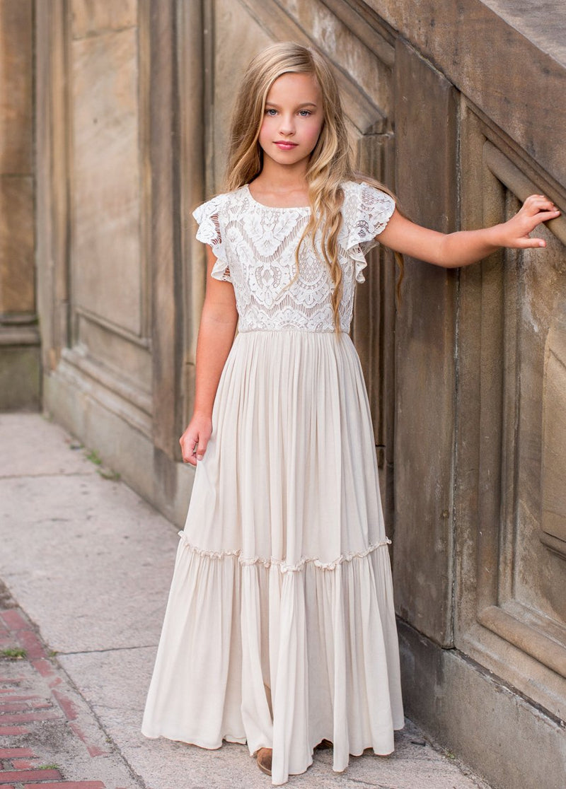 Macy Dress in Cream