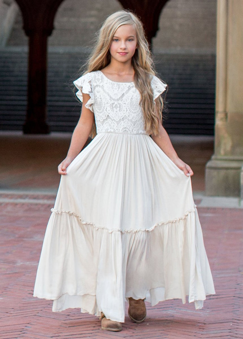 Macy Dress in Cream