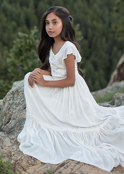 Viola Dress in Cream