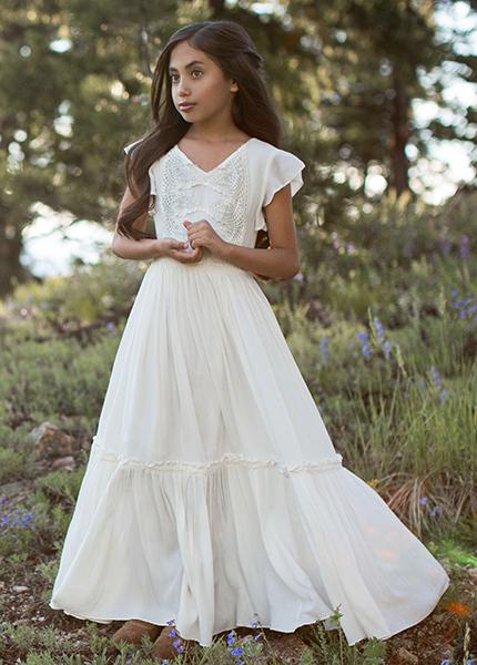 Viola Dress in Cream