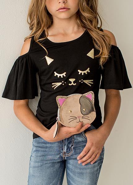 Waterfall Top in Black