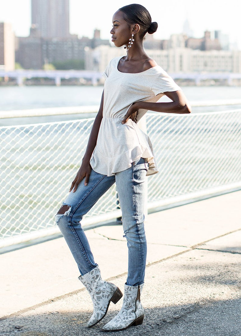 Myra Top in Oatmeal