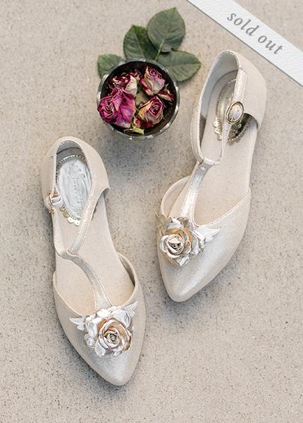 *SOLD OUT* Lissa Flat in Muted Gold 