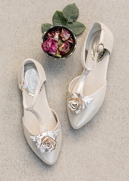 *SOLD OUT* Lissa Flat in Muted Gold