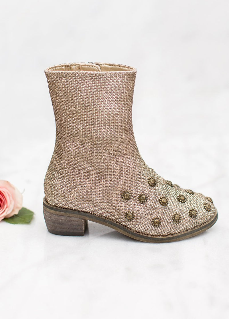 Wren Booties in Gold