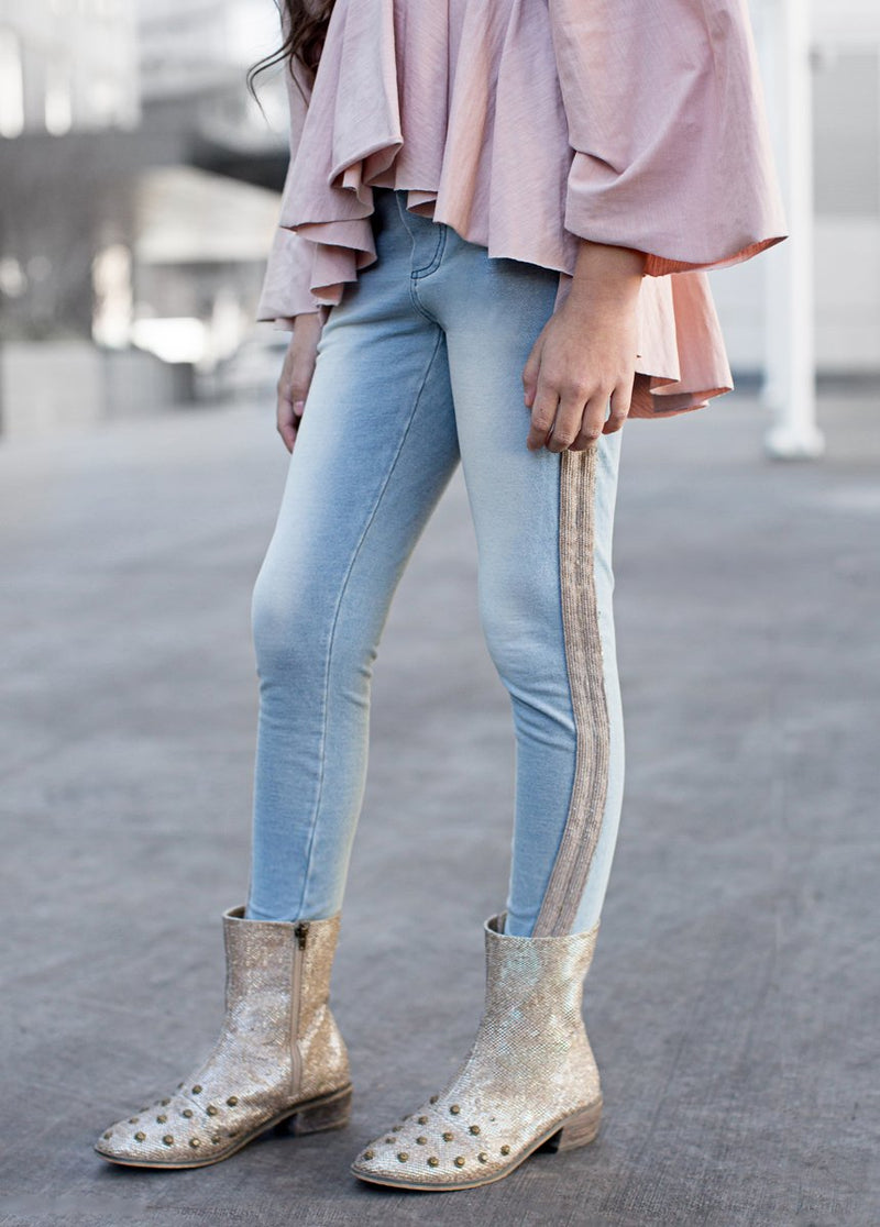 Wren Booties in Gold