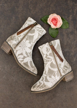 Wren Booties in Lace