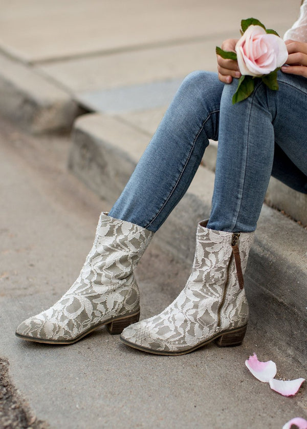 Wren Booties in Lace