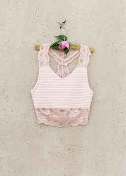 Yarrow Cami in Blush Stripe