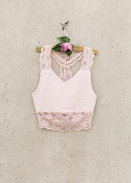 Yarrow Cami in Blush Stripe